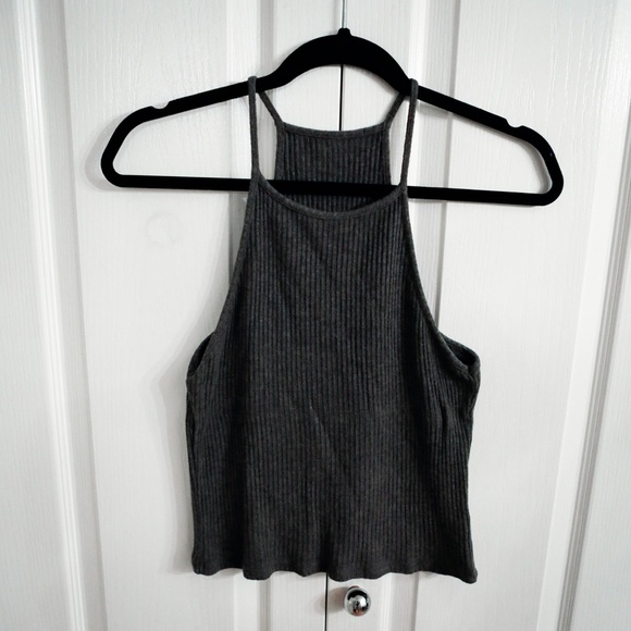 BRANDY MELVILLE - Ribbed High-Neck Tank - OS - Picture 1 of 3